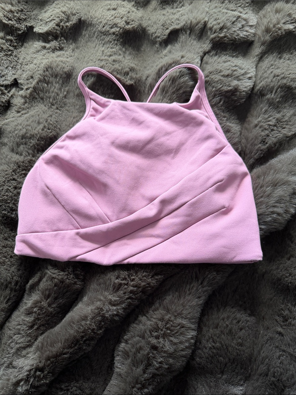 lululemon athletica Pink Cross-Front Strappy Sports Bra